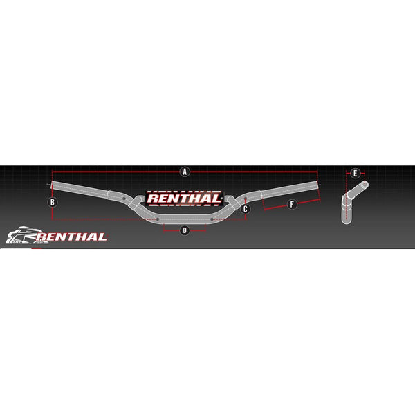 Guidon RENTHAL Twinwall 998 Reed/Windham - Hard Anodized