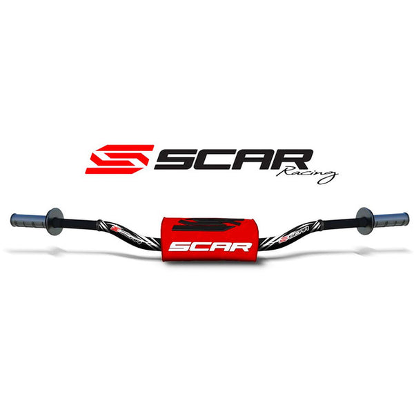 Guidon SCAR O² RC High sans barre noir/rouge