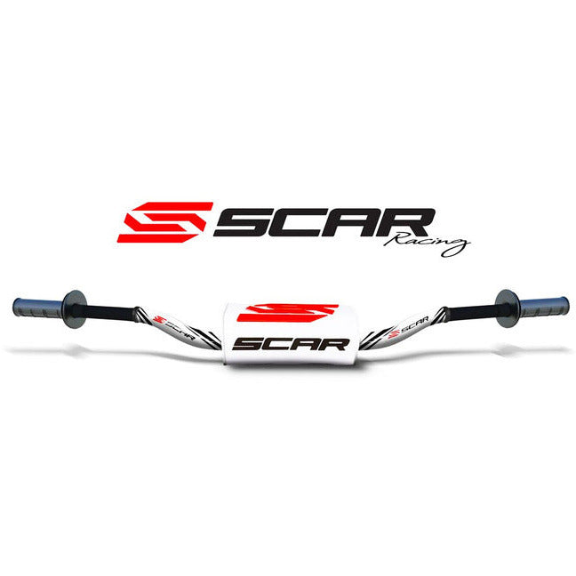 Guidon SCAR O² RC KTM/HVA sans barre blanc/blanc