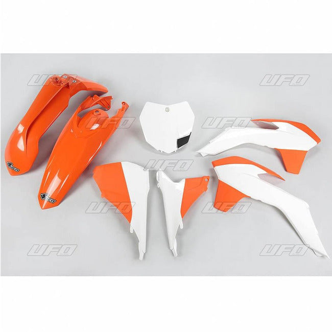 Kit Plastique UFO Orange/Blanc KTM SX/SXF (13-15)