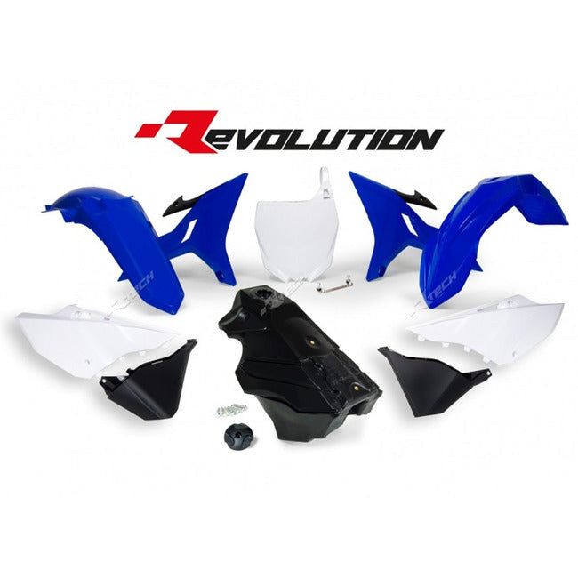 Kit Plastique Racetech Revolution Origine + Réservoir Noir Yamaha YZ125/250 (02-21)