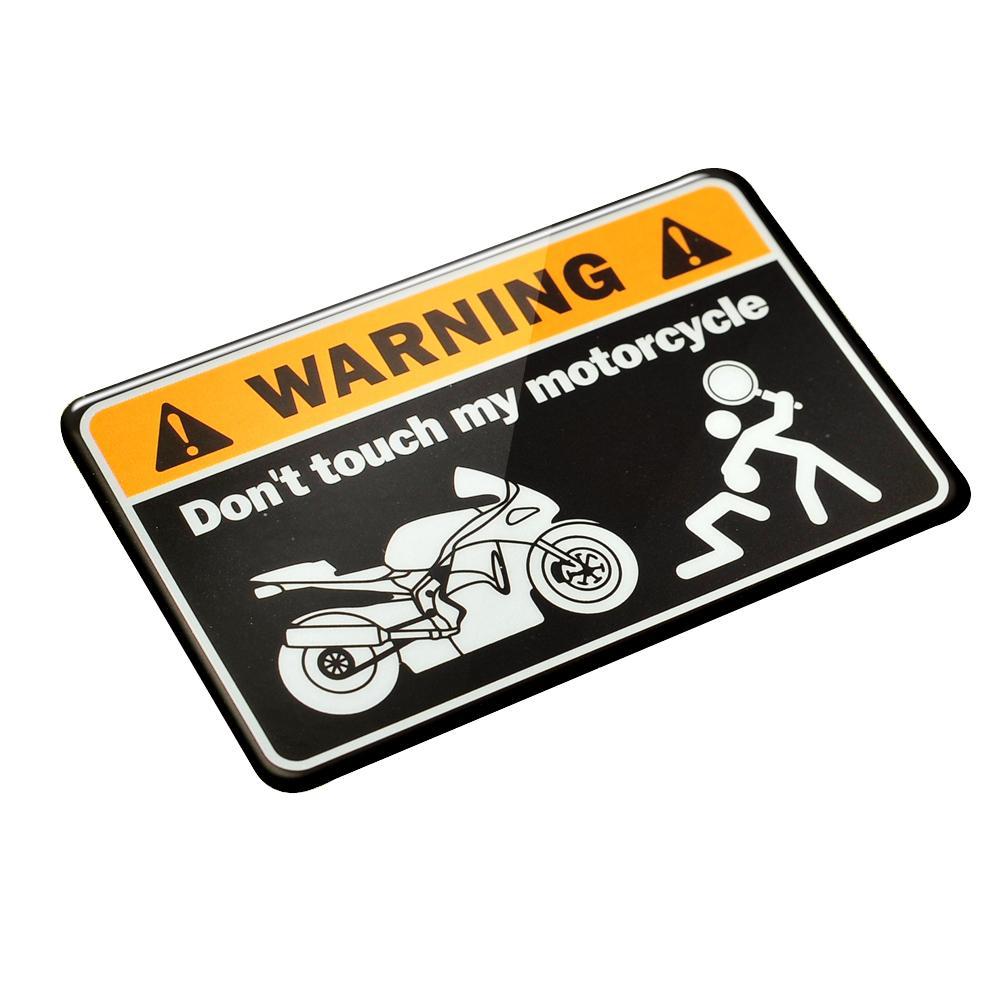 Stickers Don't Touch My Motorcycle